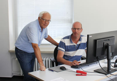 Bild vergrern: Kreisveterinrdirektor Dr. Michael Grgen und sein Nachfolger Dr. Jan Sassen